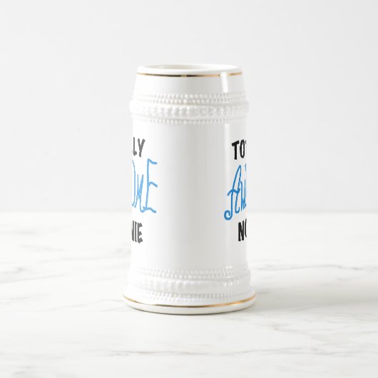 Ganz Phantastische Nonnie Blue Text Tshirts und Ge Bierglas (Mittel)