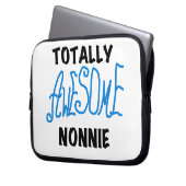 Ganz Phantastische Nonnie Blue Text Tshirts und Ge Laptopschutzhülle (Vorderseite Links)