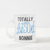 Ganz Phantastische Nonnie Blue Text Tshirts und Ge Mattglastasse (Links)