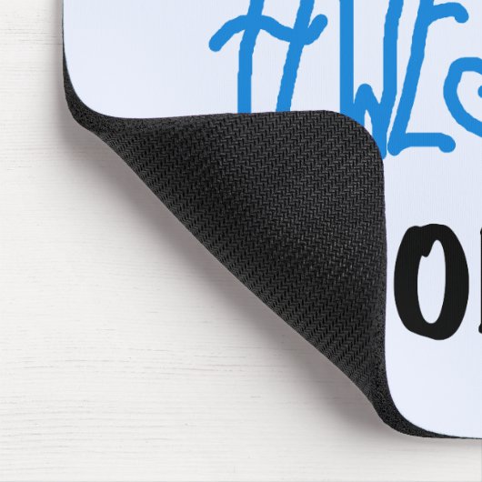 Ganz Phantastische Nonnie Blue Text Tshirts und Ge Mousepad (Ecke)