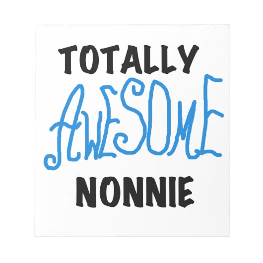 Ganz Phantastische Nonnie Blue Text Tshirts und Ge Notizblock (Vorderseite)