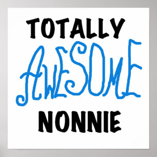 Ganz Phantastische Nonnie Blue Text Tshirts und Ge Poster