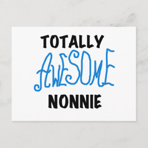 Ganz Phantastische Nonnie Blue Text Tshirts und Ge Postkarte