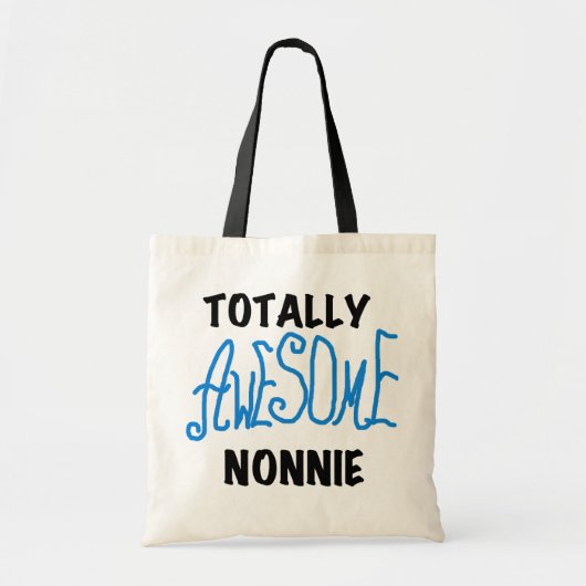 Ganz Phantastische Nonnie Blue Text Tshirts und Ge Tragetasche (Vorne)