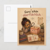 Ganz schön oberflächlich postkarte (Vorne/Hinten)