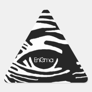 Ganz sehend dreieckiger aufkleber