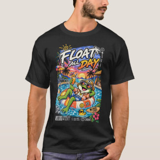 Ganz Tag treiben – Chill Frosch Sommer Vibes T-Shirt