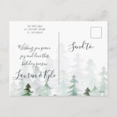 GANZ ÜBER DEN NAMEN FEIERTAGSPOSTKARTE (Rückseite)