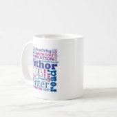 Ganz über die Autoren blau Kaffeetasse (Vorderseite Links)