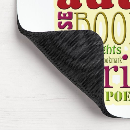 Ganz über die Autoren rot Mousepad (Ecke)