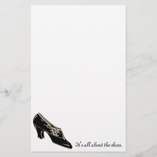 Ganz über die Schuhe… Briefpapier (Vorderseite)