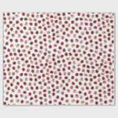 Ganz über Marienkäfern Rosa u. Rot Geschenkpapier (Flach)