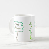 Ganz um Baum Hugger mit Rebe-Kaffeetasse Kaffeetasse (Vorderseite Links)