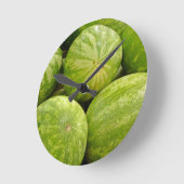 ganz Wassermelonen Runde Wanduhr (Winkel)