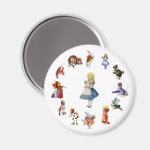 GANZE ALICE IM WUNDERLAND MAGNET (Vorderseite/Rückseite)
