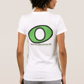 Ganze Anmerkungs-Frauen weiß T-Shirt (Rückseite)