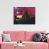 Ganze Cosmos Fantasy Landschaft Leinwanddruck (Insitu (Wohnzimmer))