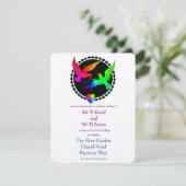 Ganze Einladung der Rainbow Gay Wedding (Stehend Vorderseite)