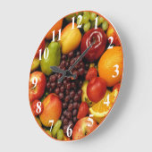 Ganze Fruchtuhr, gemischt mit Zahlen Große Wanduhr (Winkel)