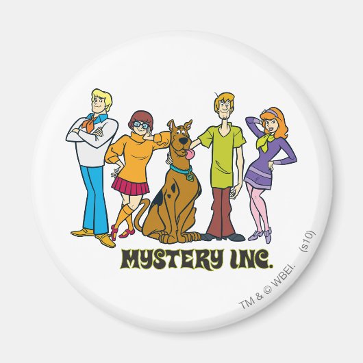 Ganze Gang 12 Mystery Inc. Magnet (Vorne)