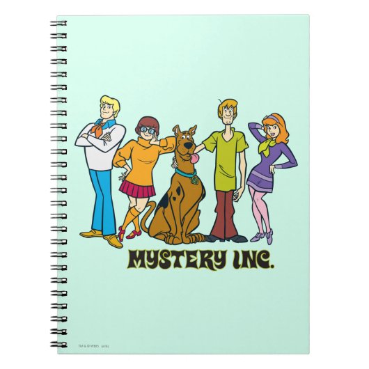 Ganze Gang 12 Mystery Inc. Notizblock (Vorderseite)