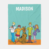 Ganze Gang 14 Mystery Inc. Fleecedecke (Vorderseite)