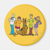 Ganze Gang 14 Mystery Inc. Magnet (Vorne)