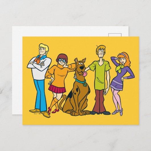 Ganze Gang 14 Mystery Inc. Postkarte (Vorne/Hinten)