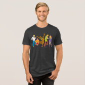 Ganze Gang 16 Mystery Inc. Tri-Blend Shirt (Vorderseite voll)