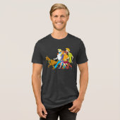 Ganze Gang 18 Mystery Inc. Tri-Blend Shirt (Vorderseite voll)