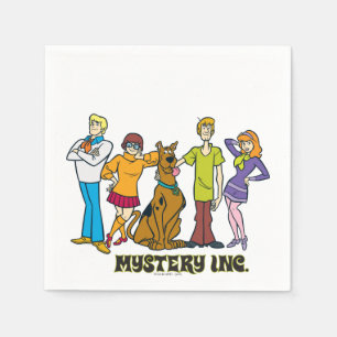 Ganze Gruppe 12 Mystery Inc Serviette