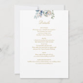 Ganze in einer Wildblumen Blumenhochzeit Einladung (Rückseite)