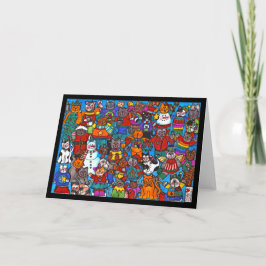 Ganze Katzen-Karte Karte