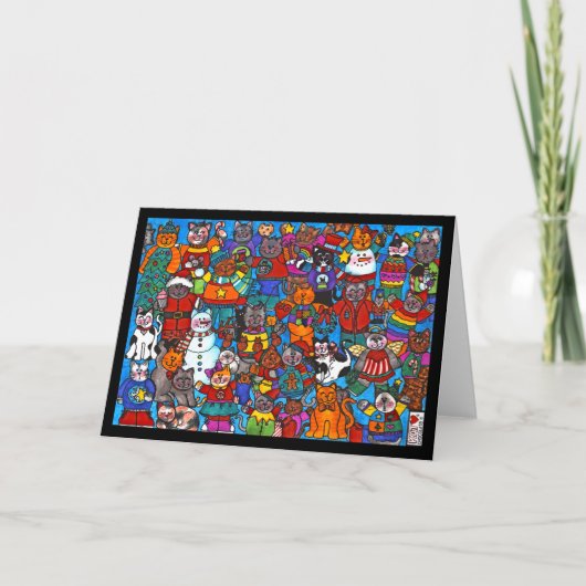 Ganze Katzen-Karte Karte (Vorderseite)