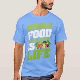 Ganze Lebensmittelanlage auf Basis des Veganen veg T-Shirt