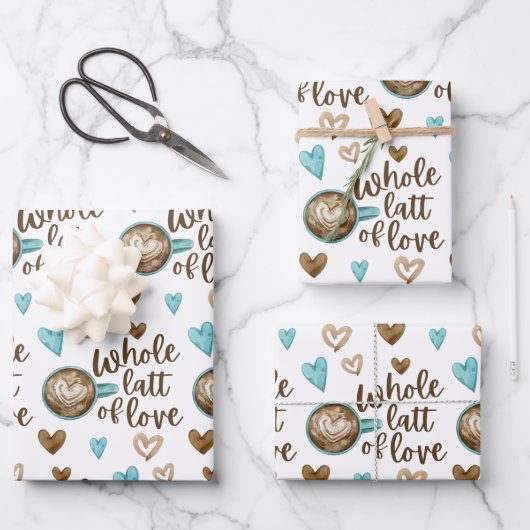 ganze Liebe, Umschlagpapier Geschenkpapier Set (Vorderseite)