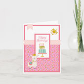 Ganze Llama Fun Happy Birthday Card Karte (Vorderseite)