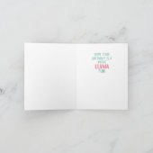 Ganze Llama Fun Happy Birthday Card Karte (Innenseite)
