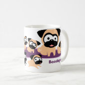 Ganze Lotta-Möpse (lila) Kaffeetasse (VorderseiteRechts)