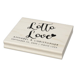 ganze Lotterie Liebe Ticket Gastgeschenk Hochzeit Gummistempel