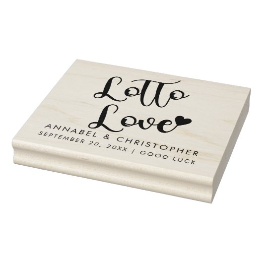 ganze Lotterie Liebe Ticket Gastgeschenk Hochzeit Gummistempel (Stempel)