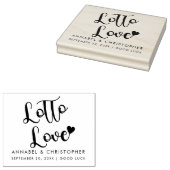 ganze Lotterie Liebe Ticket Gastgeschenk Hochzeit Gummistempel (Stempel)