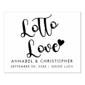 ganze Lotterie Liebe Ticket Gastgeschenk Hochzeit Gummistempel (Prägung)