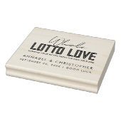 ganze Lotterie Liebe Ticket Gastgeschenk Hochzeit Gummistempel (Stempel)