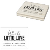 ganze Lotterie Liebe Ticket Gastgeschenk Hochzeit Gummistempel (Stempel)