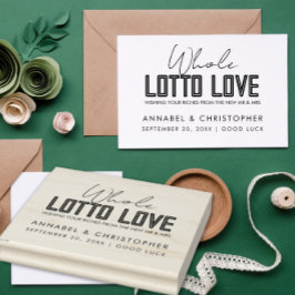 ganze Lotterie Liebe Ticket Gastgeschenk Hochzeit Gummistempel