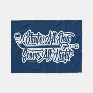 Ganze Nacht (Hockey) Fleece Blanket