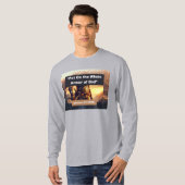 Ganze Rüstung Gottes - Lange Schläfchen Lt Gray T  T-Shirt (Vorne ganz)