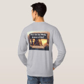 Ganze Rüstung Gottes - Lange Schläfchen Lt Gray T  T-Shirt (Schwarz voll)