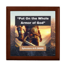 Ganze Rüstung Gottes - Schachtel für Holzschmuck